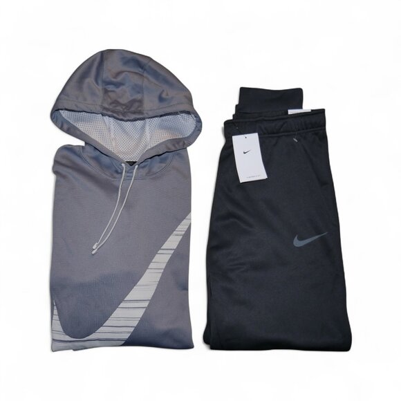 Nike Men's Size L-XL Therma-Fit Sweatsuit Hoodie Joggers 2 PC Outfit Set NWT - Picture 14 of 14
